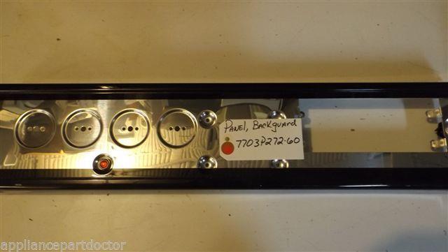 MAGIC CHEF STOVE 7703P272-60 Panel Backguard USED MAGIC CHEF STOVE 7703P272-60 Panel Backguard USED
